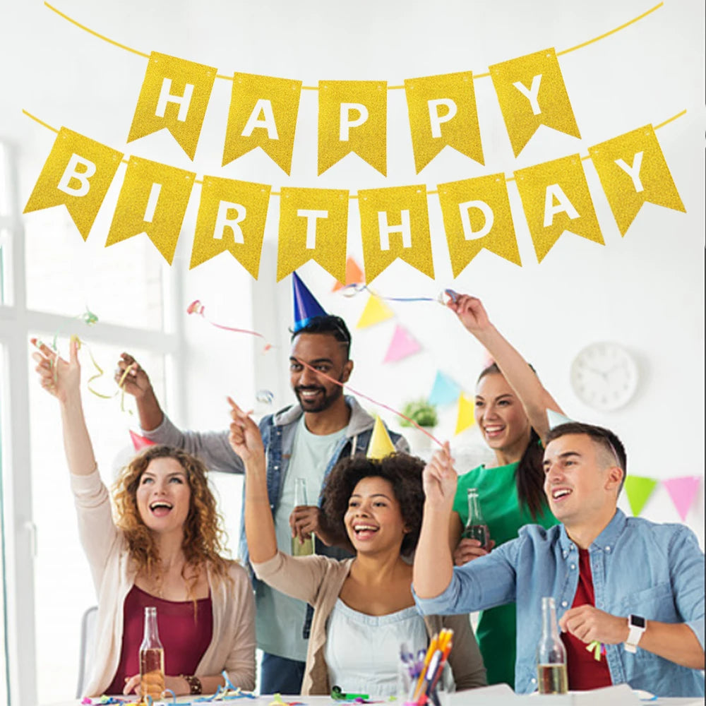 パーティー用装飾 誕生日用バナー 壁面装飾 華やか演出