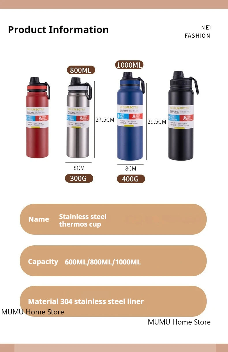 |イベント・ノベルティ用品 | ステンレス断熱魔法瓶ボトル | 800ml/1000ml