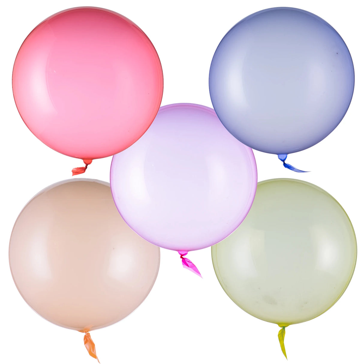 カラフルクリスタルバブルバルーン5個セット