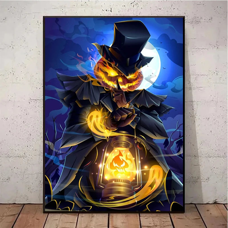 イベント・ハロウィングッズ|ネオンパンプキンキャンバスアート