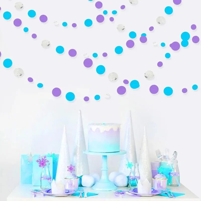 イベント・クリスマス装飾|フローズンカラーガーランドデコレーション