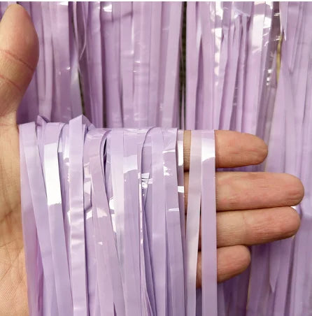 パーティー・インテリア用装飾 オーロラカラー・レインボーカラーカーテン 2色展開