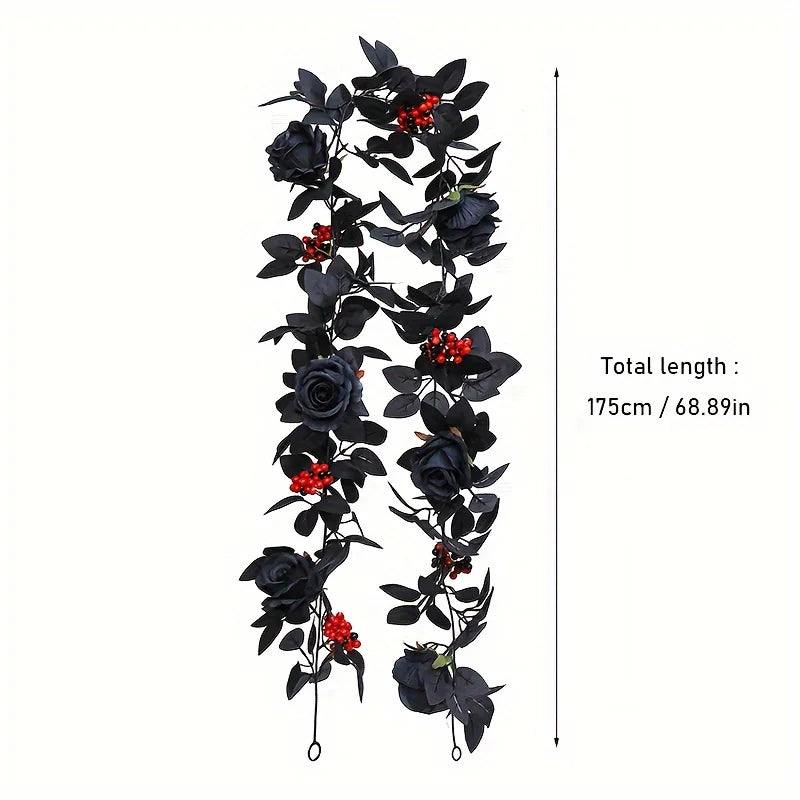 クリスマスガーランド|イベント・パーティー装飾|ブラックローズ&ガーランド