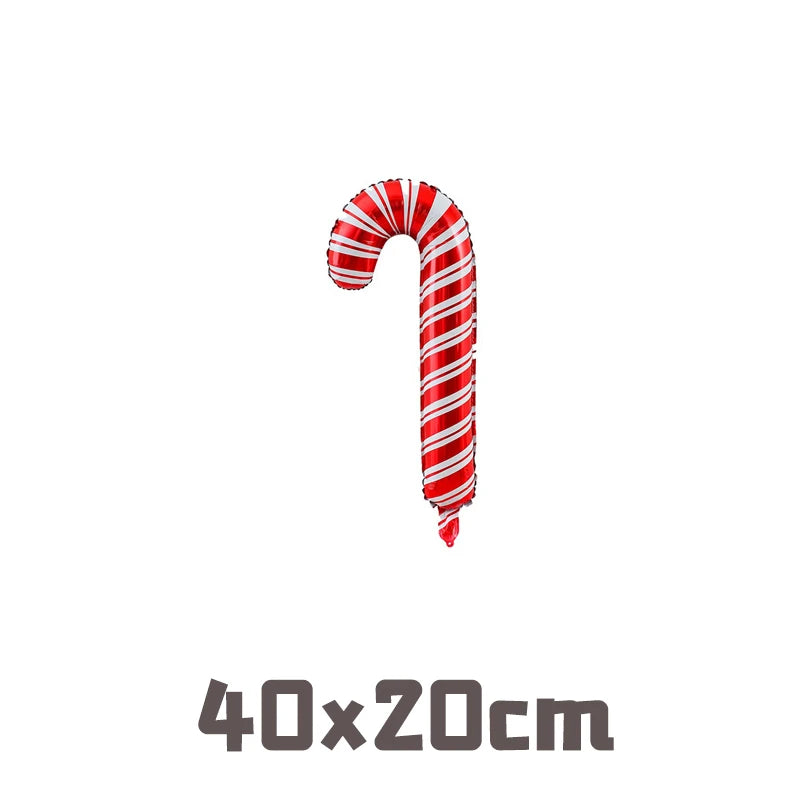 クリスマス用キャンディケインホイルバルーンセット