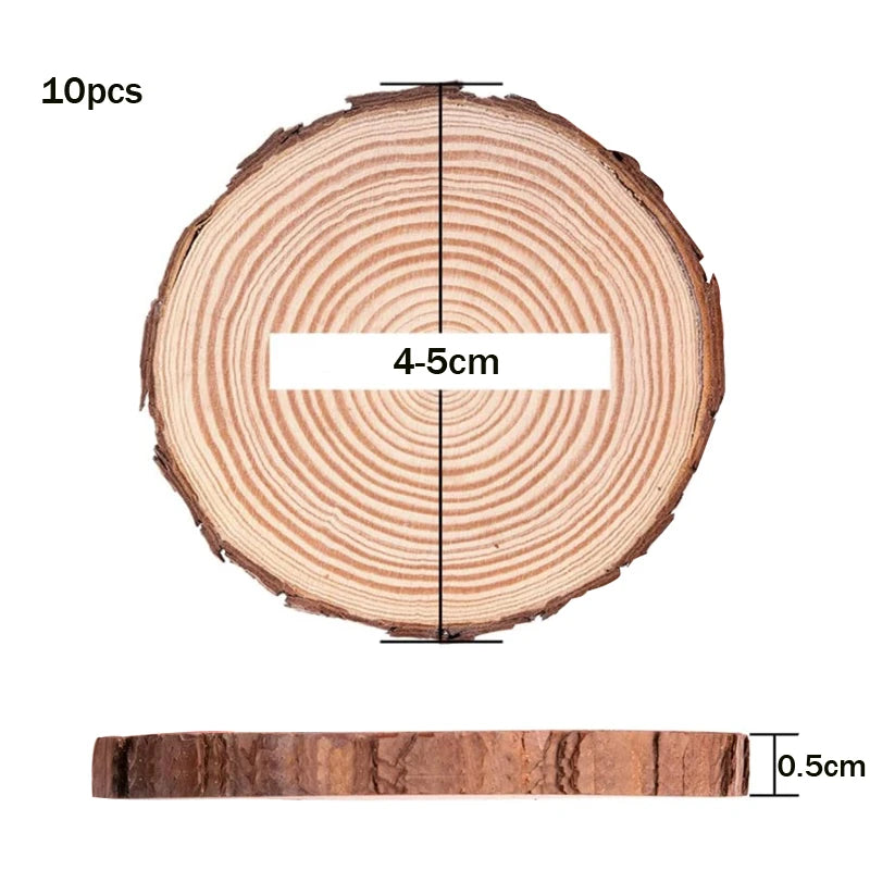 厚さ3~20cm・天然松材・丸型・未完成