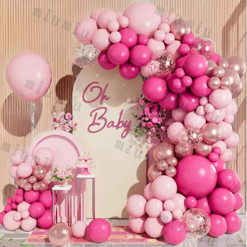 バルーン装飾 マカロンカラー&ゴールドバルーンセット 96個~235個入