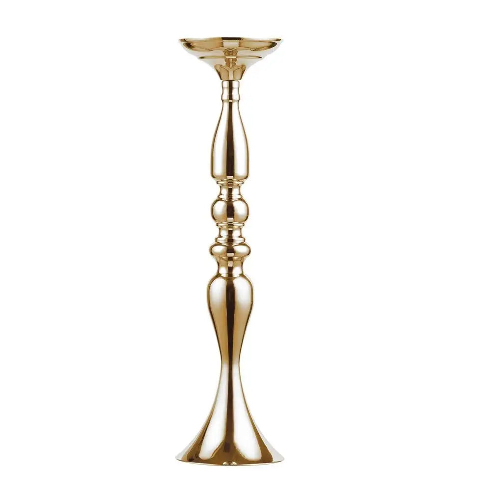 結婚式・インテリア装飾|ゴールドシルバー メタルフラワースタンド燭台