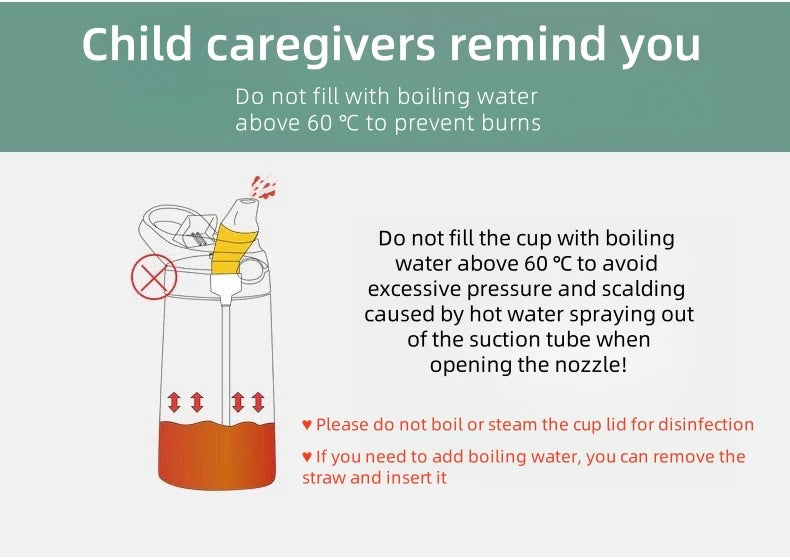 |イベント・ノベルティ用品 | 漏れ防止 子供用ストロー付きカップ | 480ml