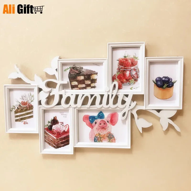 結婚式・インテリア装飾|ヨーロッパ風ホワイトフォトフレームセット