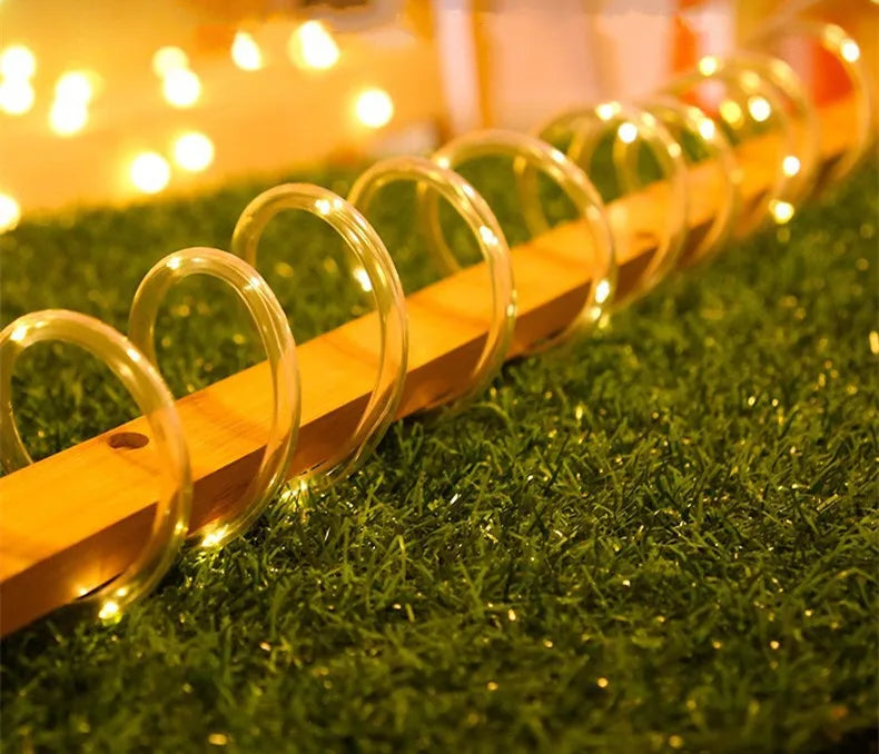 ソーラーライト|イベント・クリスマス装飾|ソーラー充電式 防水LEDガーデンライト(30M)