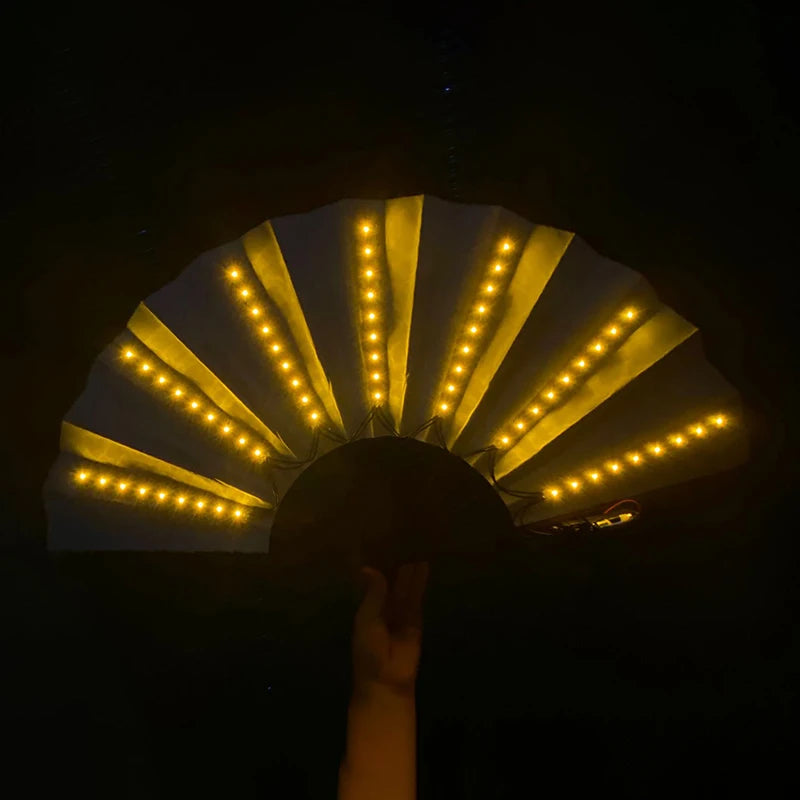 イベント・ハロウィングッズ|光る!LED扇子(電池式)