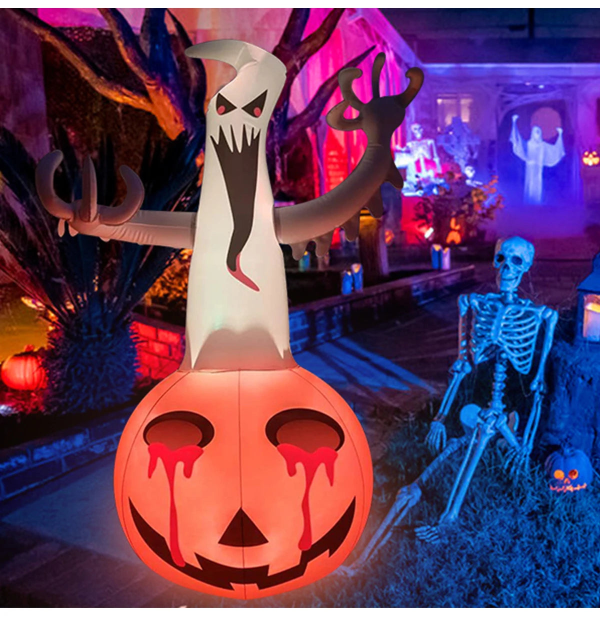 イベント・ハロウィン装飾|LEDパンプキンバルーンデコレーション