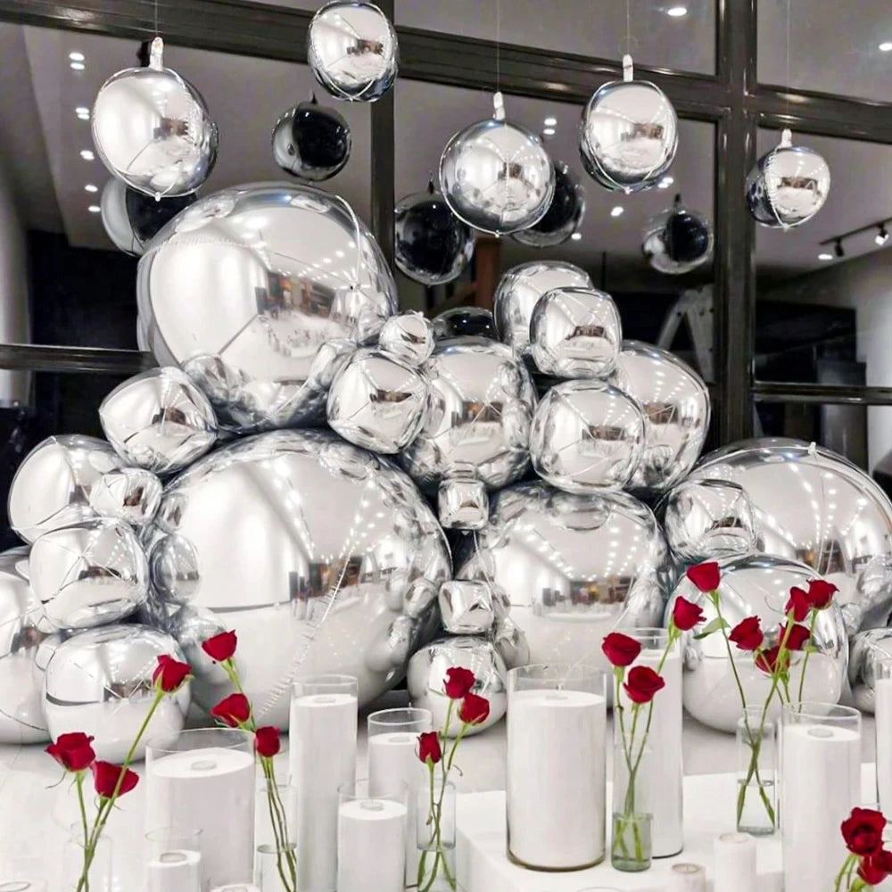 イベント・クリスマス装飾|4Dホログラフィックラウンドバルーン