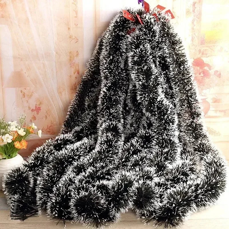 イベント・クリスマス装飾|ティンセルリボンガーランド2m