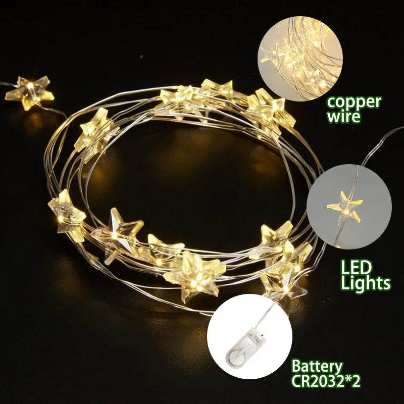 イベント・クリスマス装飾|LED室内装飾用スターライト(2M/4M)