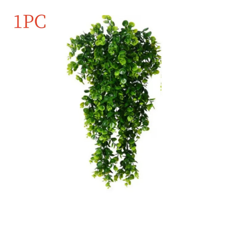 パーティー・ガーデン装飾|造花ユーカリハンギングプラント3個セット(80c)