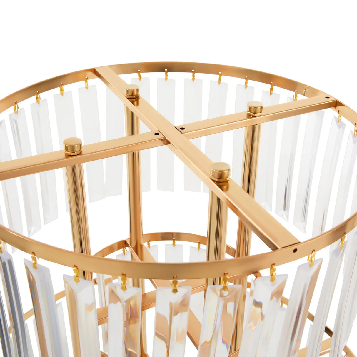 結婚式・インテリア装飾|ゴールドクリスタル花瓶 ウェディングセンターピース