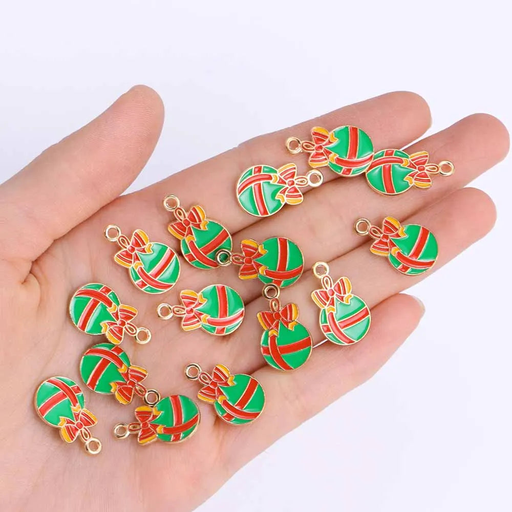 キュートなクリスマスチャームセット(10個セット)
