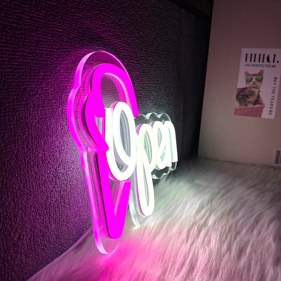 アイスクリーム LEDネオンサイン(ネオン看板)