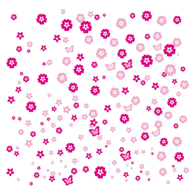 インテリア装飾用 室内装飾 花柄ステッカー 108枚入/216枚入 パーティー・イベント用