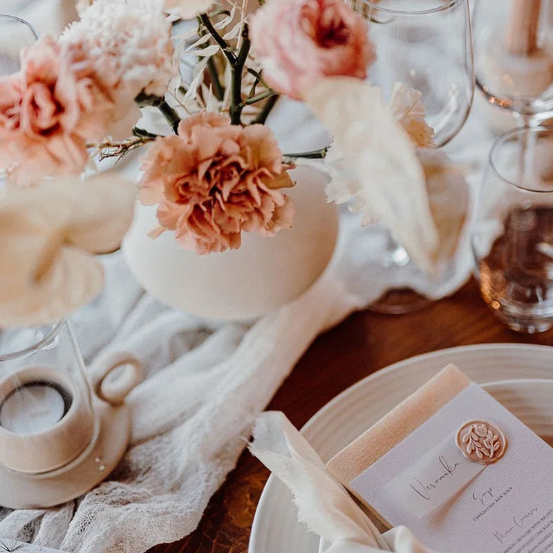 インテリア・パーティ装飾 |ガーゼ生地テーブルランナー | 全長1.8/3.4m