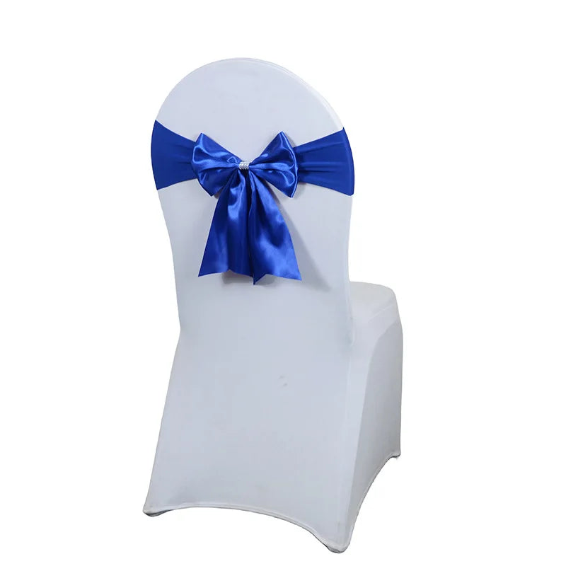 インテリア・パーティ装飾 | サテンリボン椅子カバーセット | 10/50/100個セット