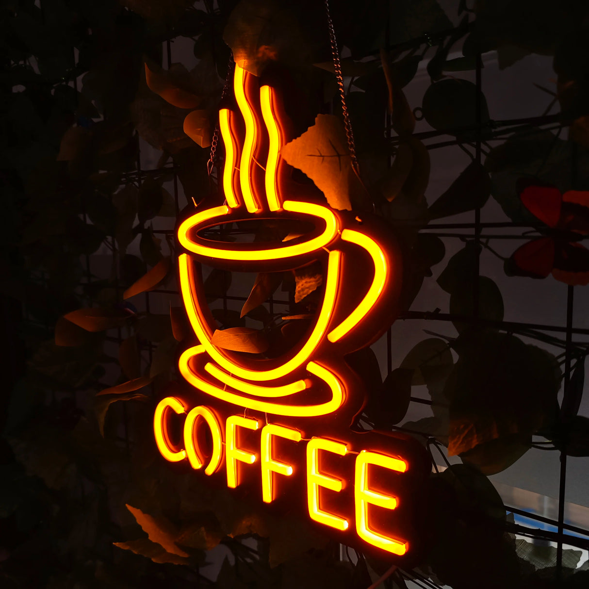 COFFEE LEDネオンサイン(ネオン看板) イエロー