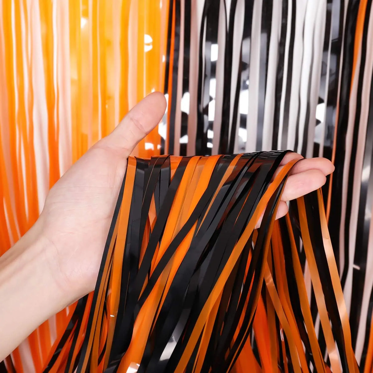 イベント・ハロウィングッズ|メタリックフリンジカーテン2パック