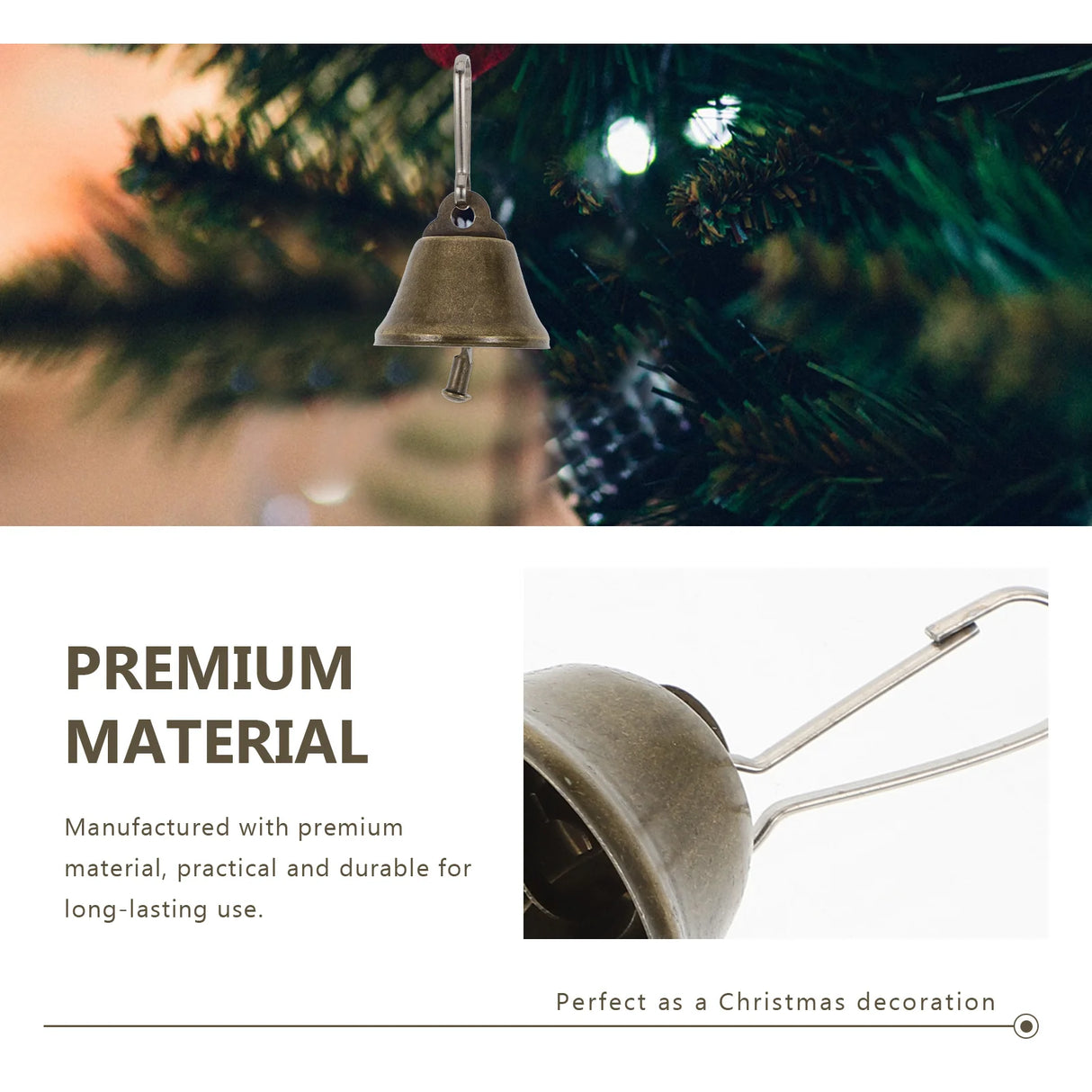 【クリスマス・イベント装飾】ヴィンテージ調ミニベル (100個セット)