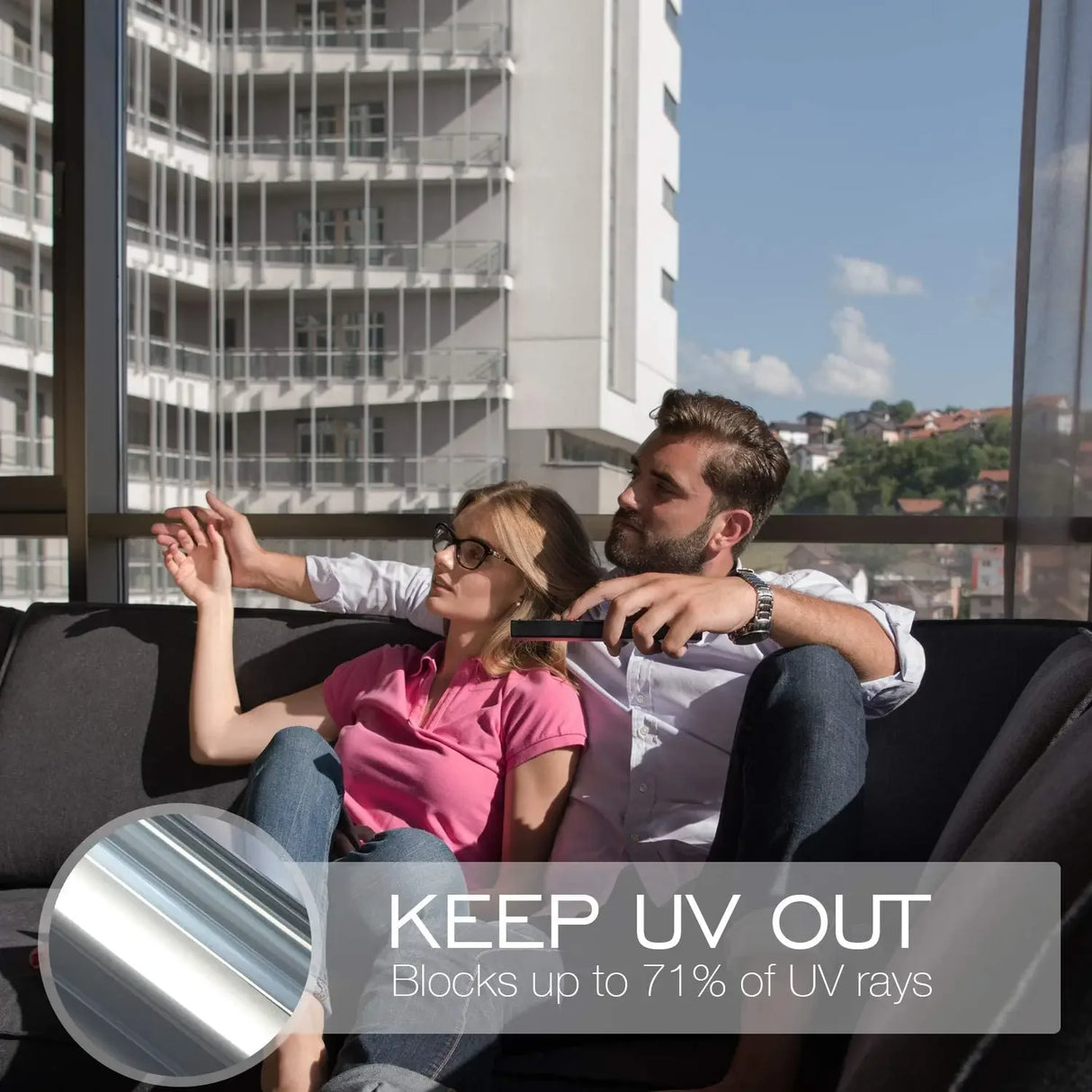 【UVカット】ウィンドウフィルム(ミラー4カラータイプ)