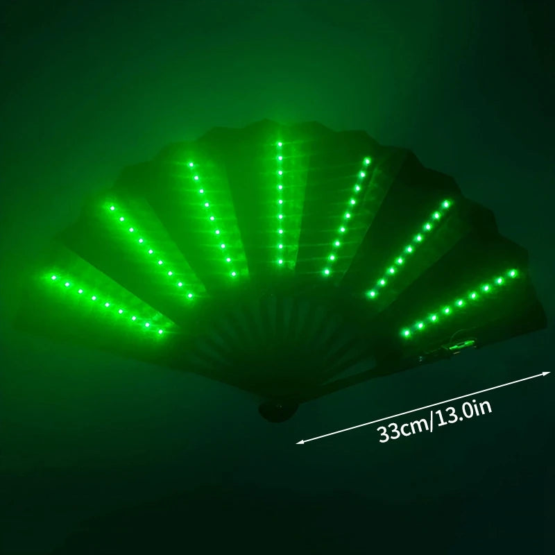 イベント・ハロウィングッズ|光る!LED扇子(電池式)