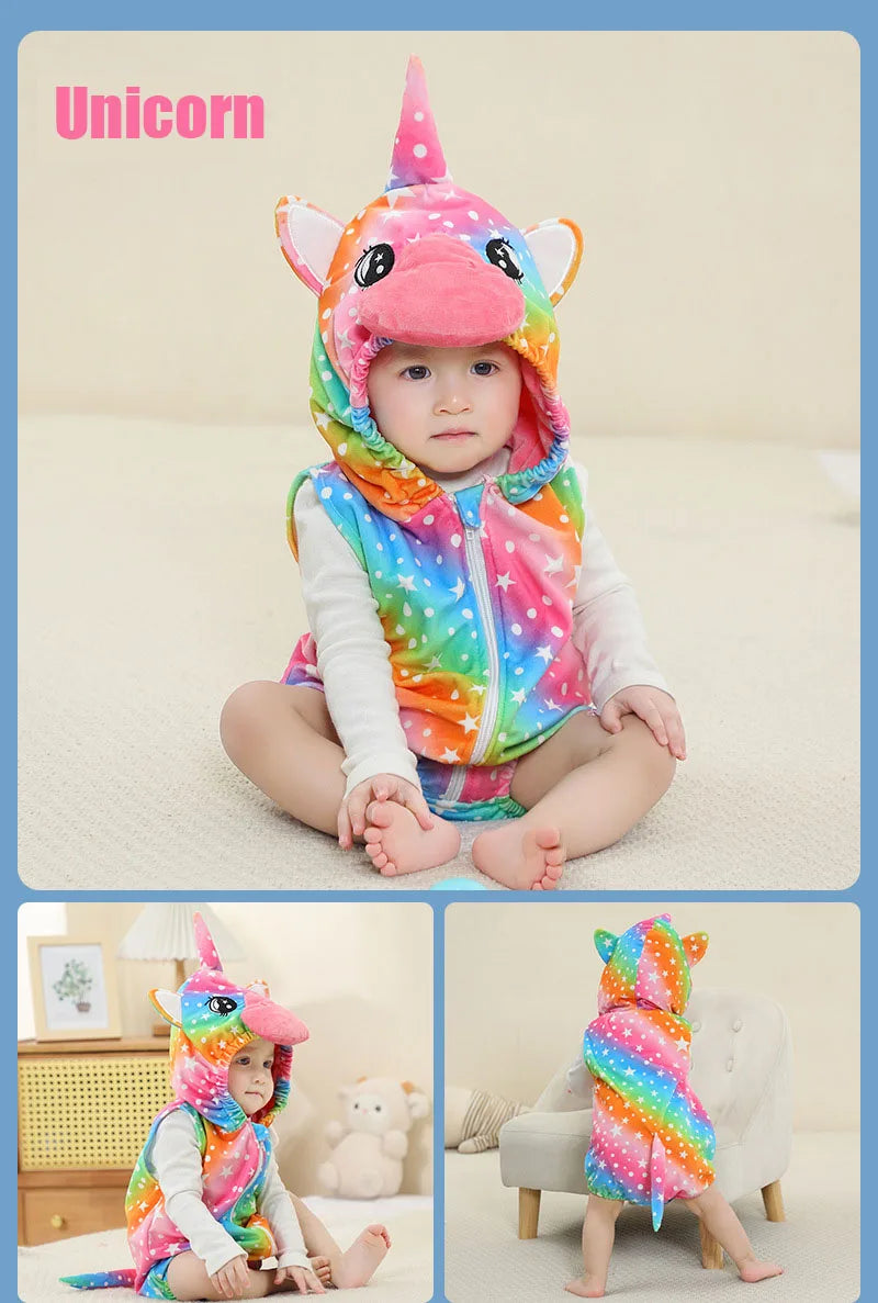 イベント・ハロウィングッズ|アニマル・ユニコーンベビーロンパース(0〜24ヶ月)女の子用