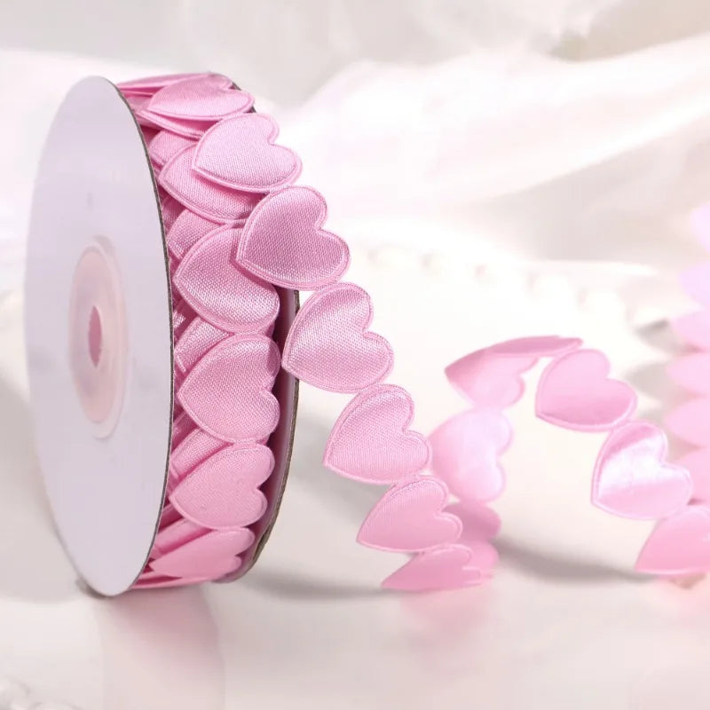 バレンタインハートサテンリボン 10ヤード