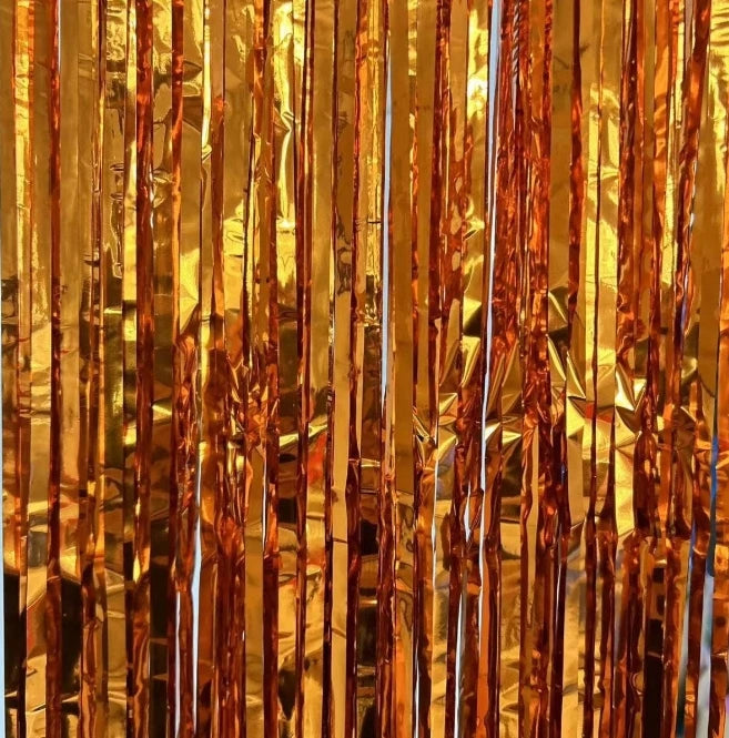 パーティー・インテリア装飾 ブルー&オレンジ系カラフルカーテン 1枚入 マーメイドテーマ