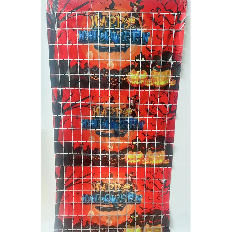 イベント・ハロウィングッズ|メタリックフリンジカーテン2パック