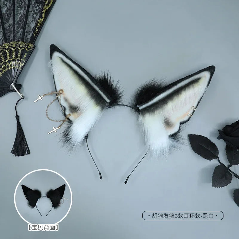 イベント・ハロウィングッズ|リアルな 狼耳カチューシャ