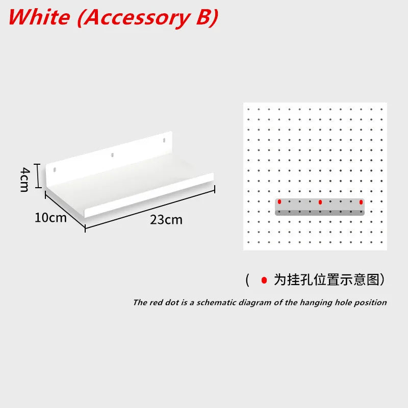 多機能メタルペグボード収納ラック