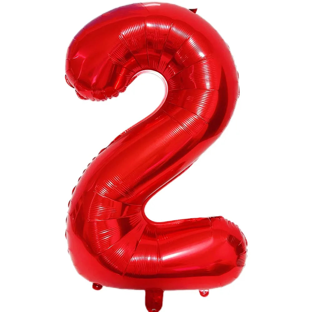 イベント・バルーン装飾 | マルチカラー数字バルーン