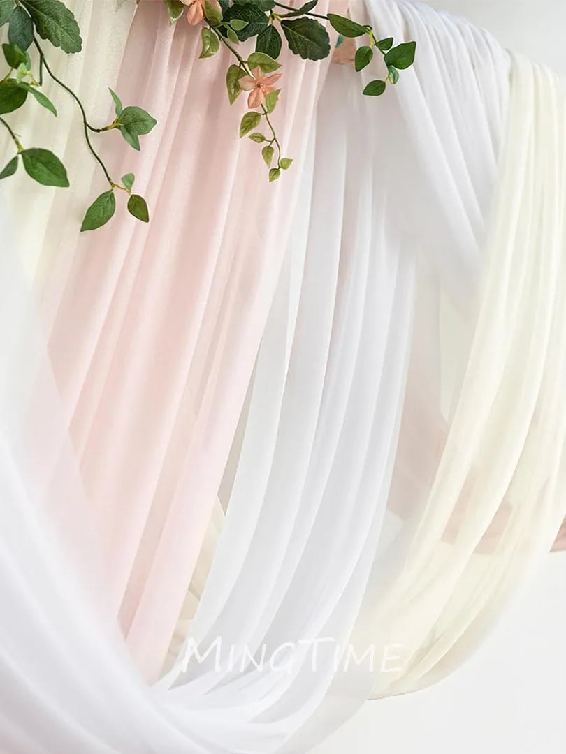 インテリア・パーティ装飾 | シフォン生地 カーテン | 全長6m/10m