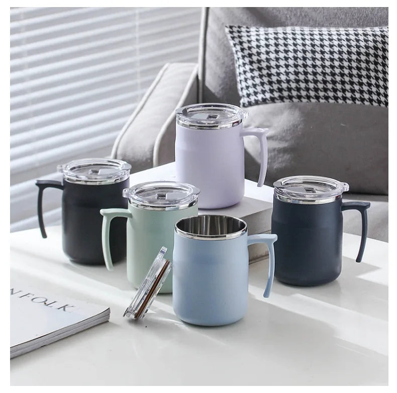 |イベント・ノベルティ用品 | 蓋付き断熱ステンレスマグカップ| 500㎖