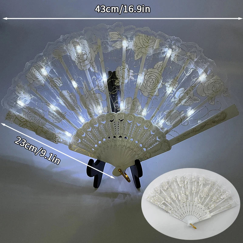 イベント・ハロウィングッズ|光る!LED扇子(電池式)