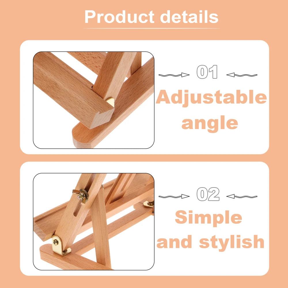 【調節可能】木製イーゼルスタンド