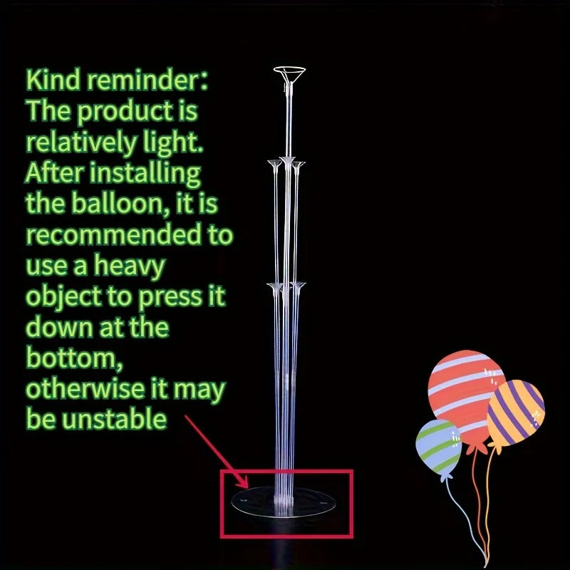 プラスチック製自立式バルーンホルダー