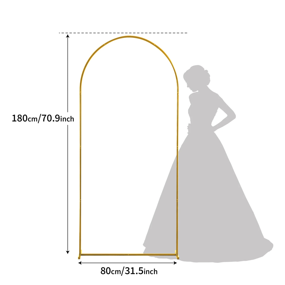 イベント・パーティー装飾 メタル製デコレーションフレーム 5サイズ アーチ型