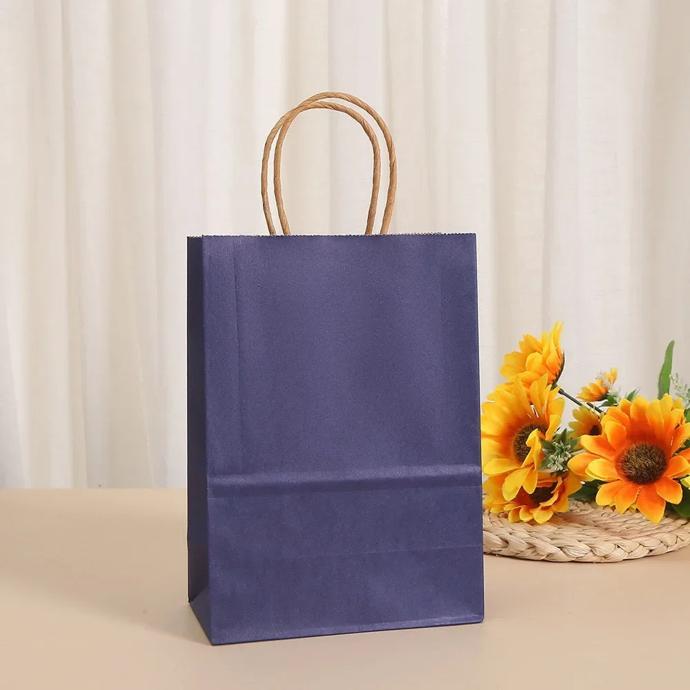 |ノベルティ用品 | ハンドル付きクラフト紙ギフトバッグ 50個セット