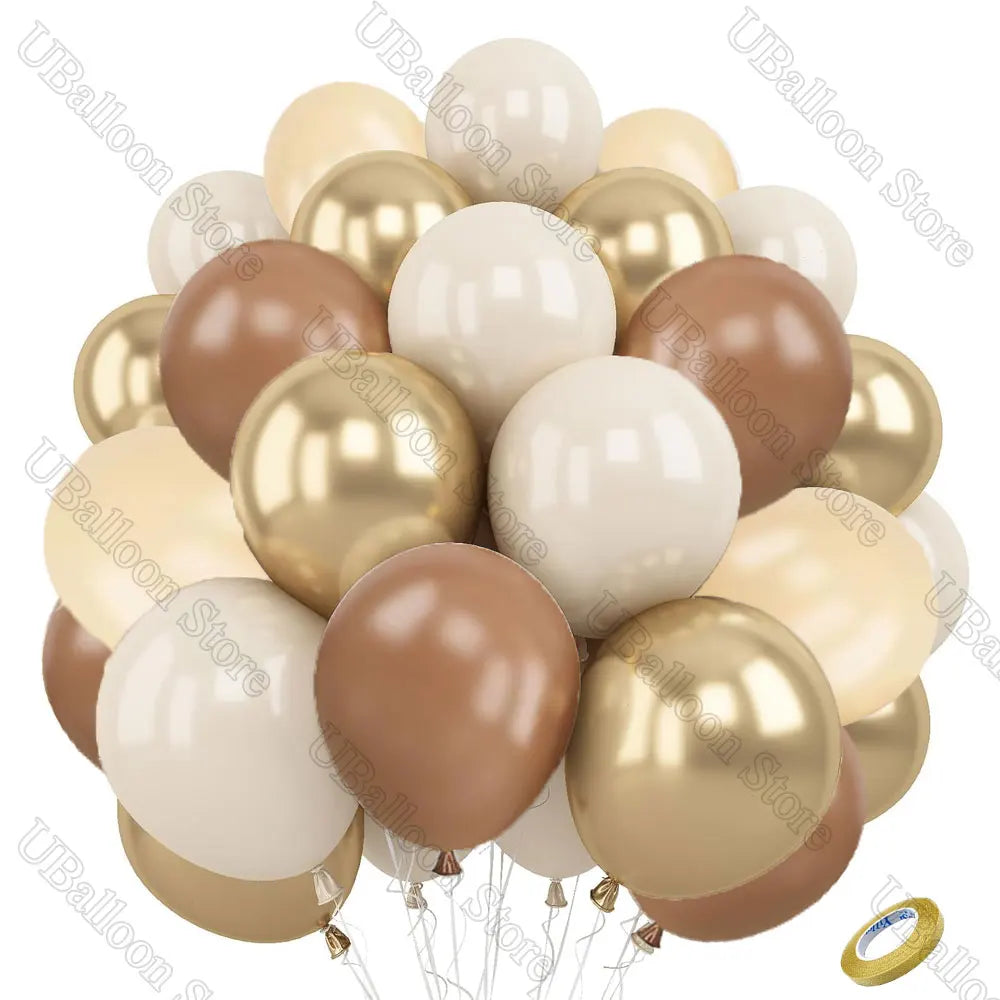 イベント・バルーン装飾 | メタリック&アースカラーバルーンセット | 40個