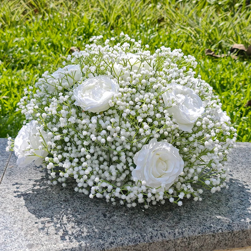 パーティー・ガーデン装飾|屋外用シルクフラワーボールアレンジメント