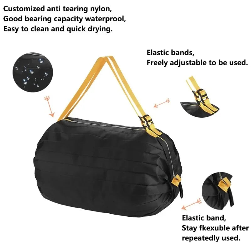 |ノベルティ用品 | 防水・耐久性 ナイロン製 折りたたみバッグ | 40×40c