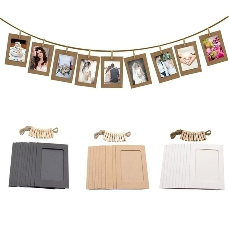 結婚式・インテリア装飾|DIYフォトフレームセット 10個入り