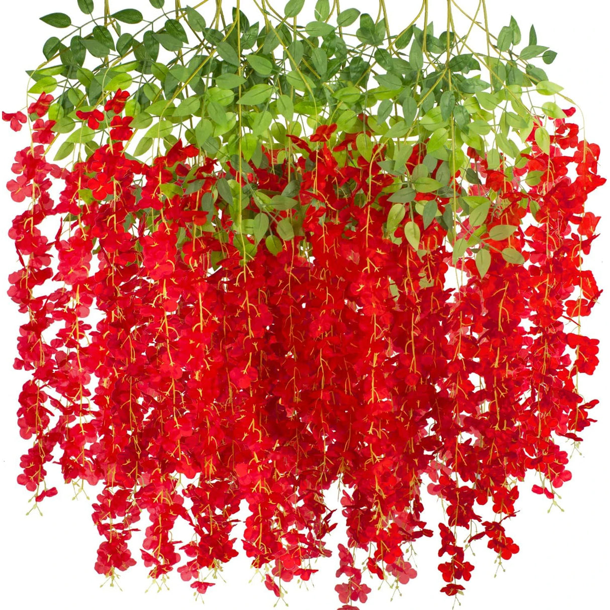 パーティー・ガーデン装飾|シルク造花 ガーランドセット(12個入り)